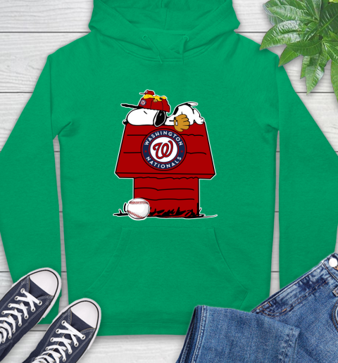 MLB Washington Nationals Snoopy Woodstock The Peanuts Movie Baseball T Shirt_000 Hoodie 9 MLB Washington Nationals Snoopy Woodstock The Peanuts Movie Baseball T Shirt_000 Hoodie - Image 9