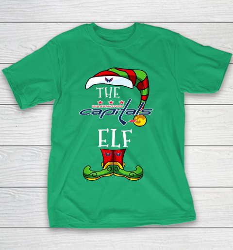Washington Capitals Christmas ELF Funny NHL Youth T-Shirt 3