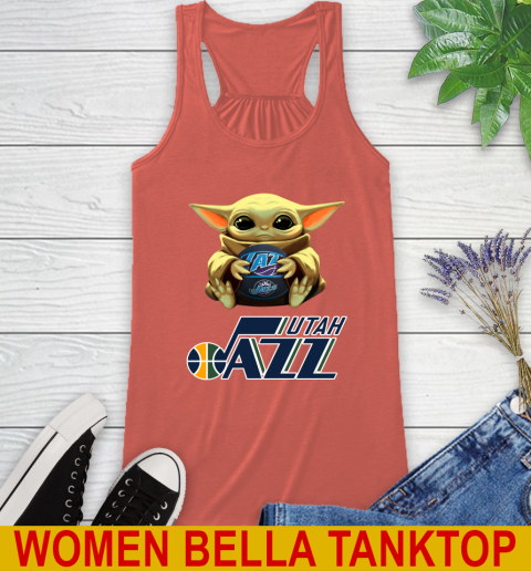 NBA Basketball Utah Jazz Star Wars Baby Yoda Shirt 40