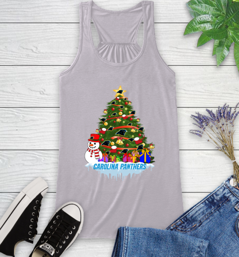 Carolina Panthers Merry Christmas NFL Football Sports Racerback Tank 5
