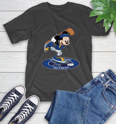 NHL Hockey St.Louis Blues Cheerful Mickey Disney Shirt T-Shirt