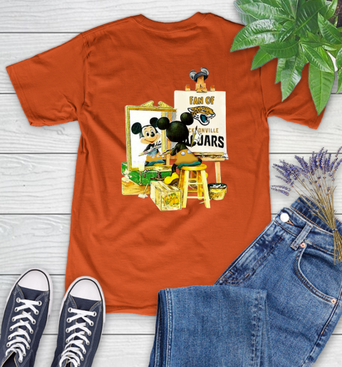 NFL Football Jacksonville Jaguars Mickey Drawing Shirt 84