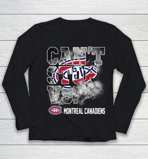 NHL Montreal Canadiens Hockey Can't Stop Vs Youth Long Sleeve