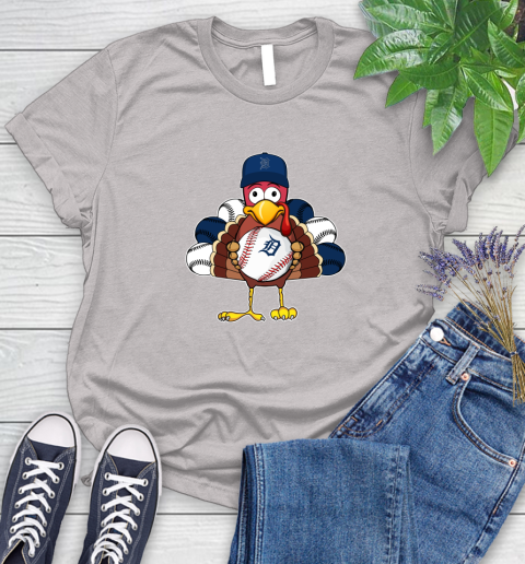 Detroit Tigers Turkey thanksgiving Women's T-Shirt 10