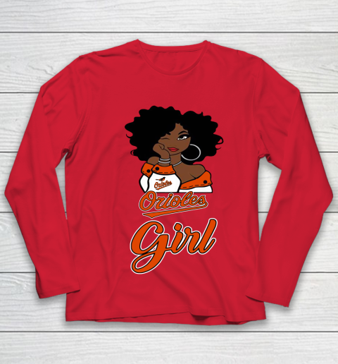 Baltimore Orioles Girl MLB Youth Long Sleeve 10