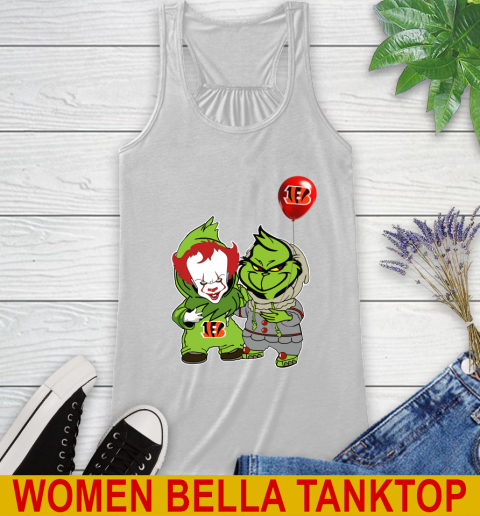 Cincinnati Bengals Baby Pennywise Grinch Christmas NFL Football Racerback Tank