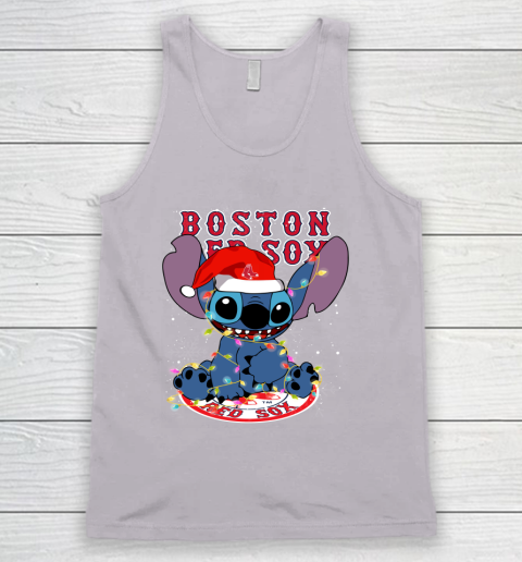 Boston Red Sox MLB noel stitch Baseball Christmas Tank Top 2