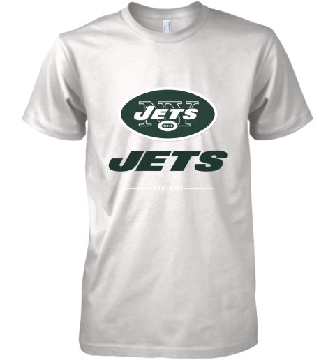 Men's new york jets NFL Pro Line Black Team Lockup Premium Men's T-Shirt