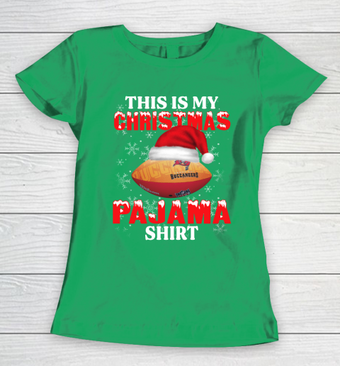 Tampa Bay Buccaneers This Is My Christmas Pajama Shirt NFL Women's T-Shirt 5