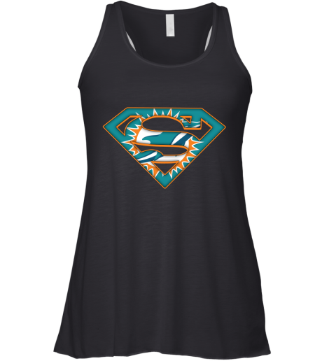 We Are Undefeatable The Miami Dolphins x Superman NFL Racerback Tank
