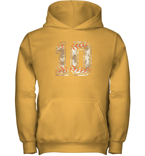 rnd1 baseball jersey number 10 vintage distressed youth hoodie 43 front gold