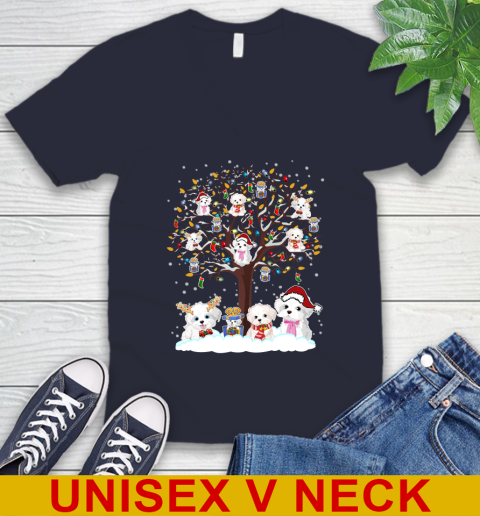 Bichon Frise dog pet lover light christmas tree shirt 48