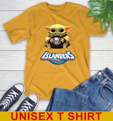 NHL Hockey New York Islanders Star Wars Baby Yoda Shirt 3