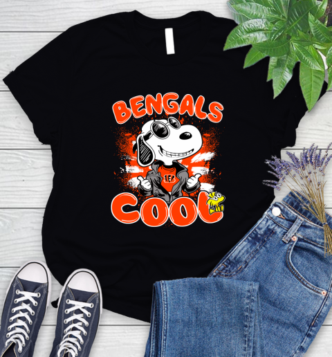 NFL Football Cincinnati Bengals Cool Snoopy Shirt Women's T-Shirt