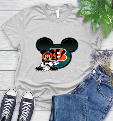 NFL Cincinnati Bengals Mickey Mouse Disney Football T Shirt Women's T-Shirt