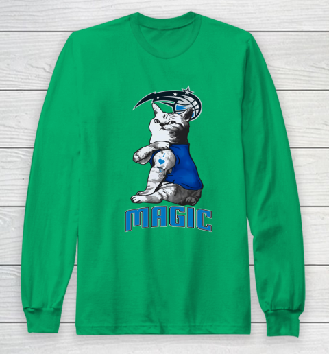 NBA Basketball My Cat Loves Orlando Magic Long Sleeve T-Shirt 4