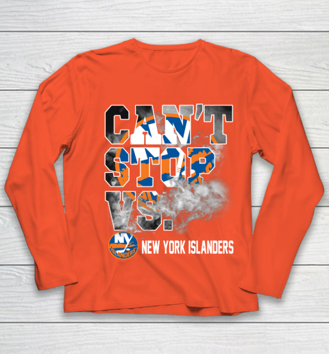 NHL New York Islanders Hockey Can't Stop Vs Youth Long Sleeve 3