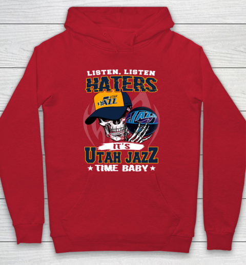 Listen Haters It is JAZZ Time Baby NBA Hoodie 7