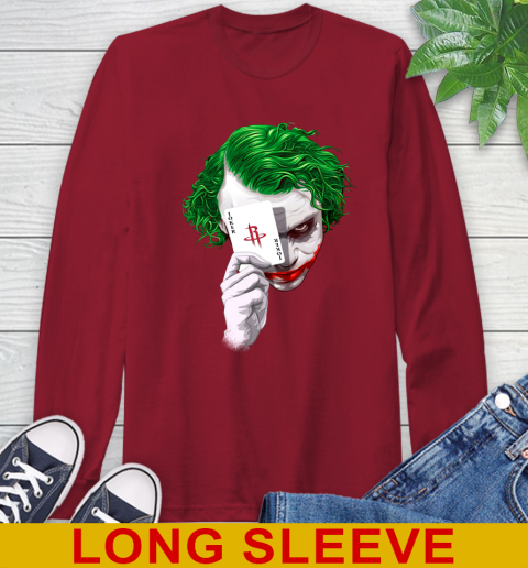 Houston Rockets NBA Basketball Joker Card Shirt Long Sleeve T-Shirt 9