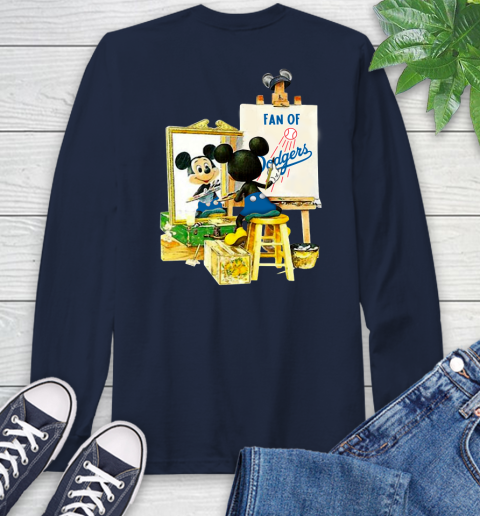 MLB Baseball Los Angeles Dodgers Mickey Drawing Shirt 56