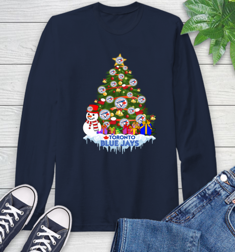 Toronto Blue Jays Merry Christmas MLB Baseball Sports Long Sleeve T-Shirt 4