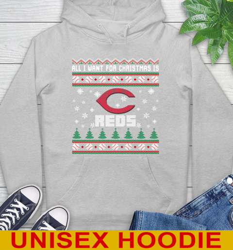 MLB All I Want For Christmas Is Cincinnati Reds Baseball Sports 18