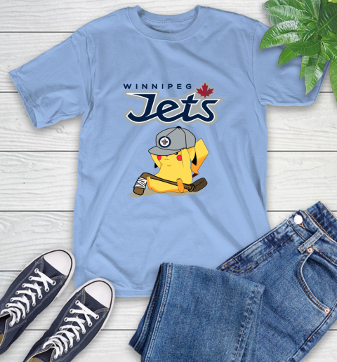 NHL Pikachu Hockey Sports Winnipeg Jets T-Shirt 11