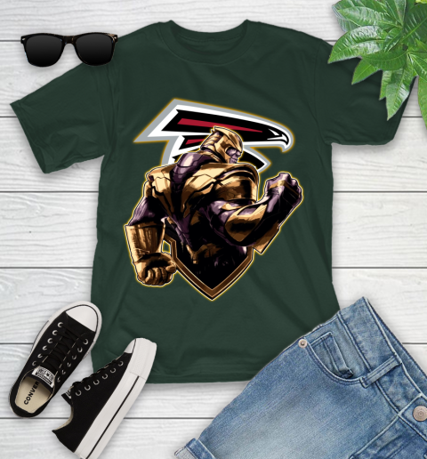 NFL Thanos Avengers Endgame Football Sports Atlanta Falcons Youth T-Shirt 5