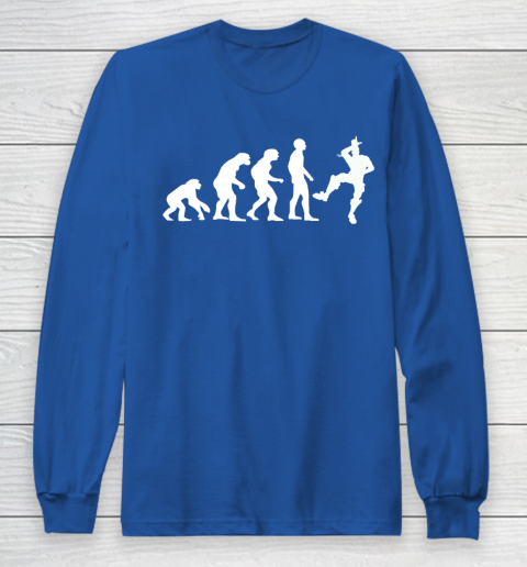 Fortnite Tshirt Human Evolution Take That L Emote Dance Long Sleeve T-Shirt 6