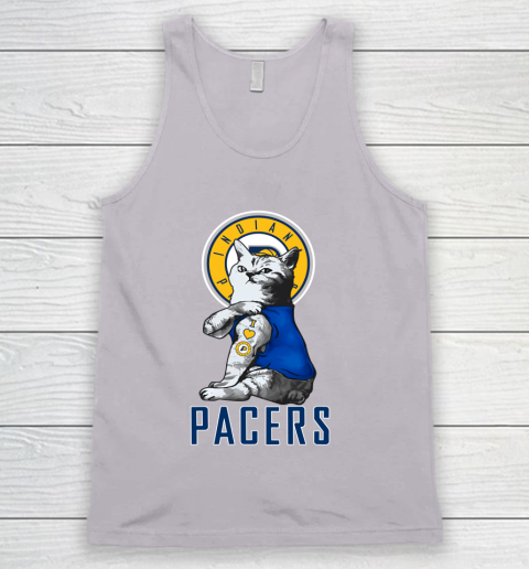 NBA Basketball My Cat Loves Indiana Pacers Tank Top 3