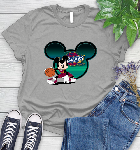 NBA Cleveland Cavaliers Mickey Mouse Disney Basketball Women's T-Shirt 10