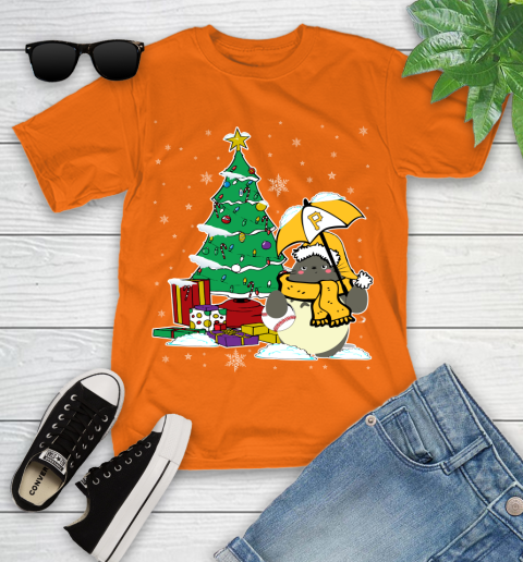 Pittsburgh Pirates MLB Baseball Cute Tonari No Totoro Christmas Sports Youth T-Shirt 9