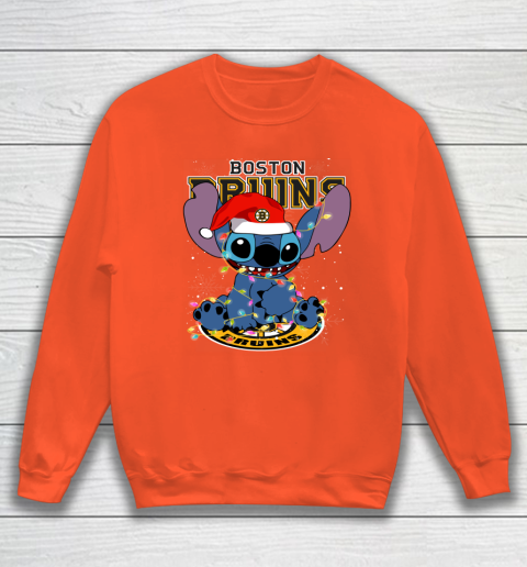 Boston Bruins NHL Hockey noel stitch Christmas Sweatshirt 3 Boston Bruins NHL Hockey noel stitch Christmas Sweatshirt - Image 3