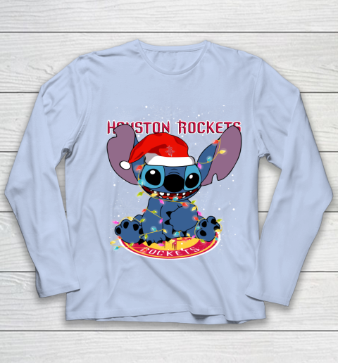 Houston Rockets NBA noel stitch Basketball Christmas Youth Long Sleeve 5