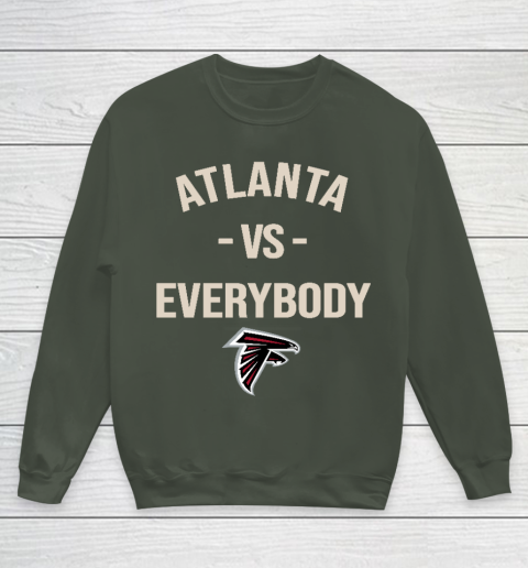 Atlanta Falcons Vs Everybody Youth Sweatshirt - Image 9