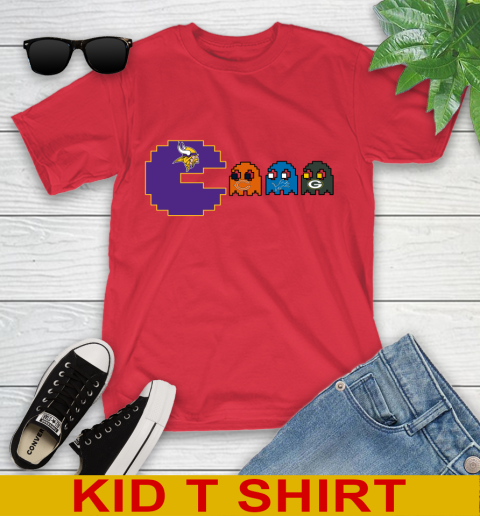 Minnesota Vikings NFL Football Pac Man Champion Youth T-Shirt 10