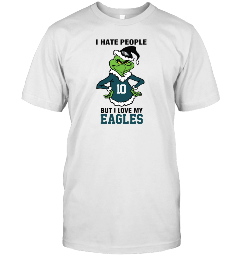 I Hate People But I Love My Eagles Philadelphia Eagles NFL Teams Unisex Jersey Tee