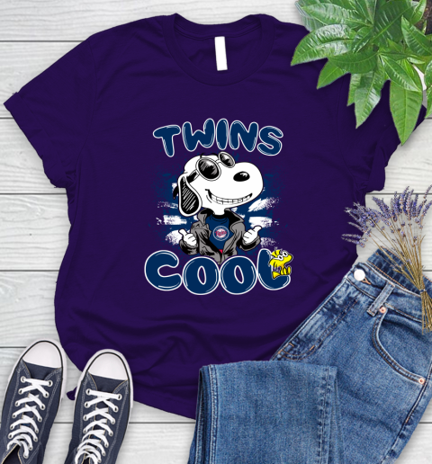 MLB Baseball Minnesota Twins Cool Snoopy Shirt Women's T-Shirt 4