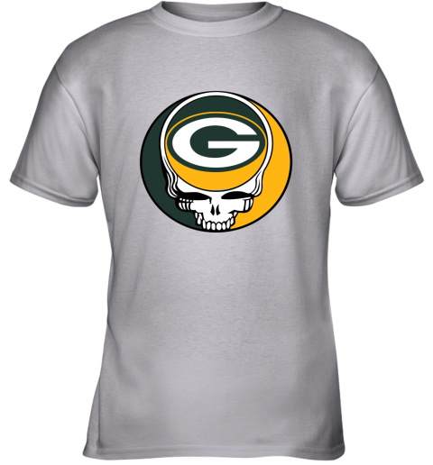 NFL Team Apparel Youth Green Bay Packers Game Time White T-Shirt