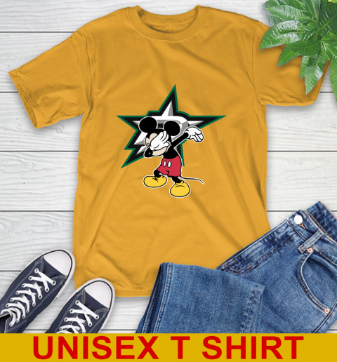 Dallas Stars NHL Hockey Dabbing Mickey Disney Sports T-Shirt 3