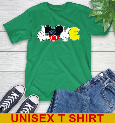 Tampa Bay Lightning NHL Hockey Love Mickey Disney Sports T-Shirt - Image 8