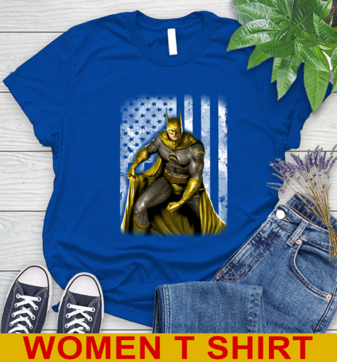 Los Angeles Chargers NFL Football Batman DC American Flag Shirt Women's T-Shirt 10