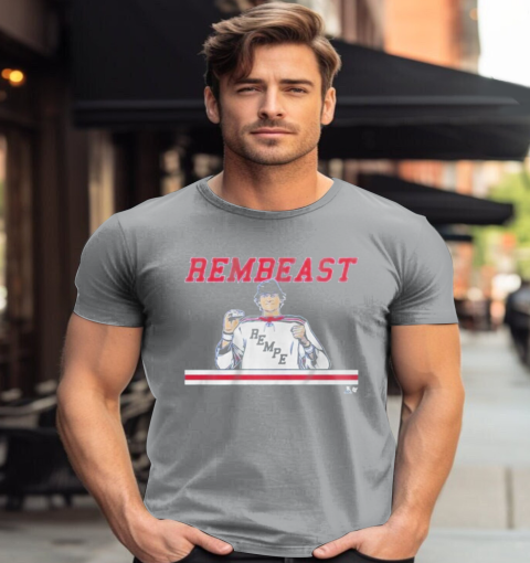 The Matt Rempe Rembeast T-Shirt rbyk the matt rempe rembeast classic t shirt 2 front sport grey