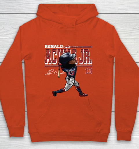 Ronald Acuna Jr Cartoon Youth Hoodie 3