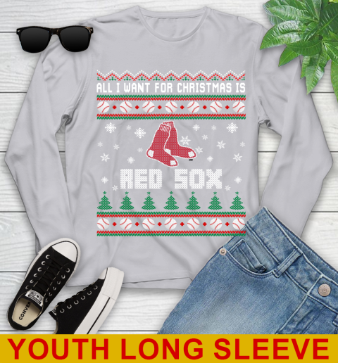 MLB All I Want For Christmas Is Boston Red Sox Baseball Sports 121