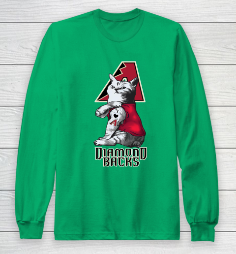 MLB Baseball My Cat Loves Arizona Diamondbacks Long Sleeve T-Shirt 4