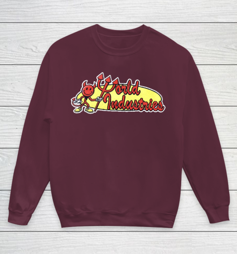 World Industries Devil Satan Hook Ups Skate Hookups Hook Ups Vintage 90's Youth Sweatshirt 4