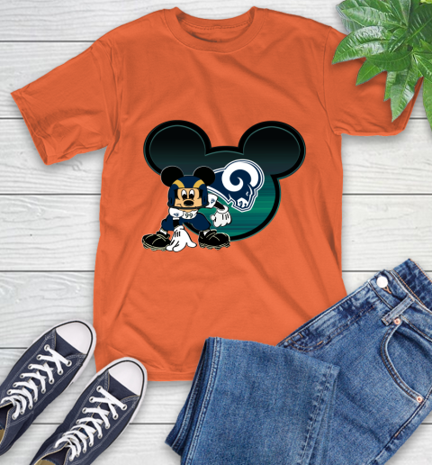 NFL Los Angeles Rams Mickey Mouse Disney Football T Shirt T-Shirt 5