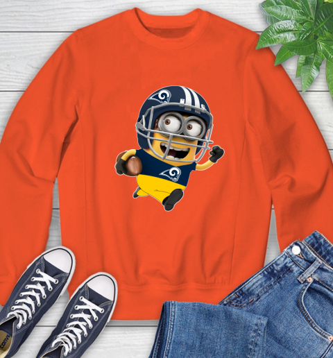 NFL Los Angeles Rams Minions Disney Football Sports Sweatshirt 4
