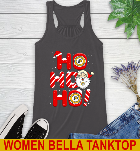 Indiana Pacers NBA Basketball Ho Ho Ho Santa Claus Merry Christmas Shirt Racerback Tank 10